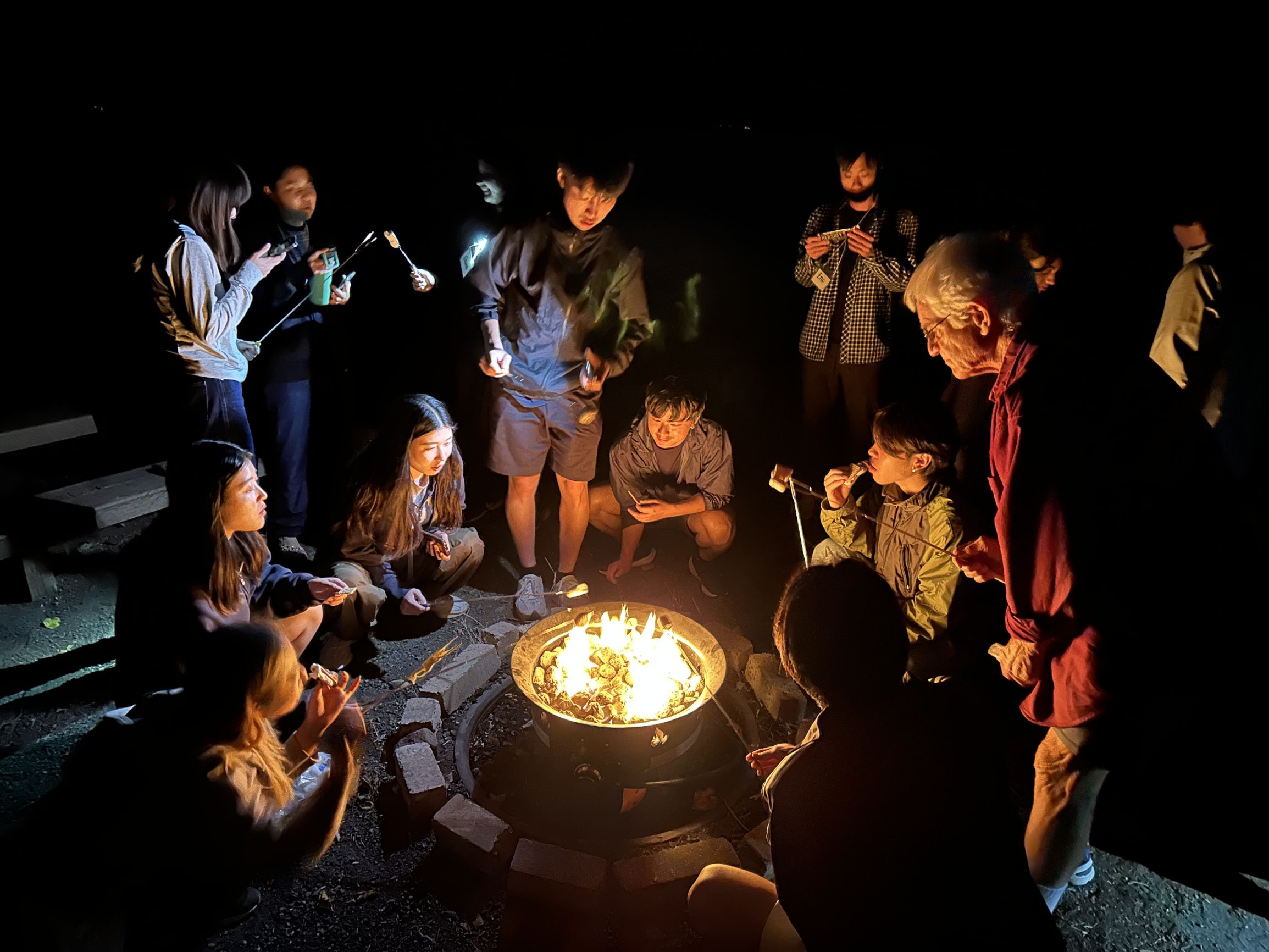 Campfire Smores on the Beach